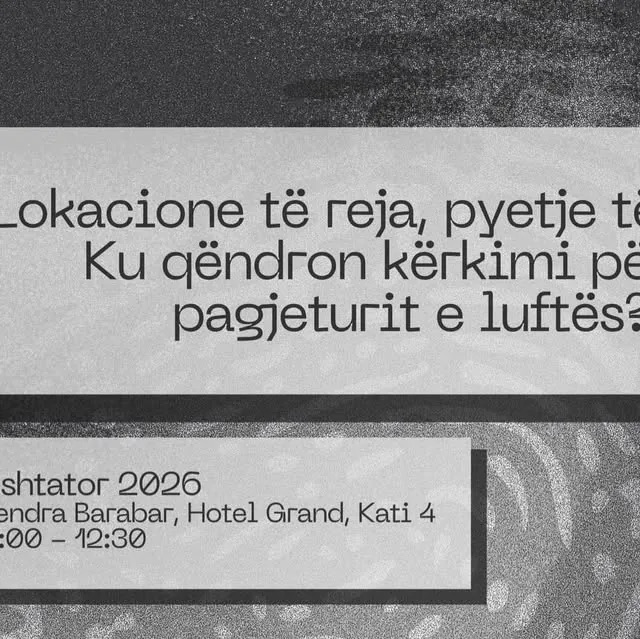 Njoftimi zyrtar për diskutimin Lokacione të reja, pyetje të vjetra në Barabar Centre.
