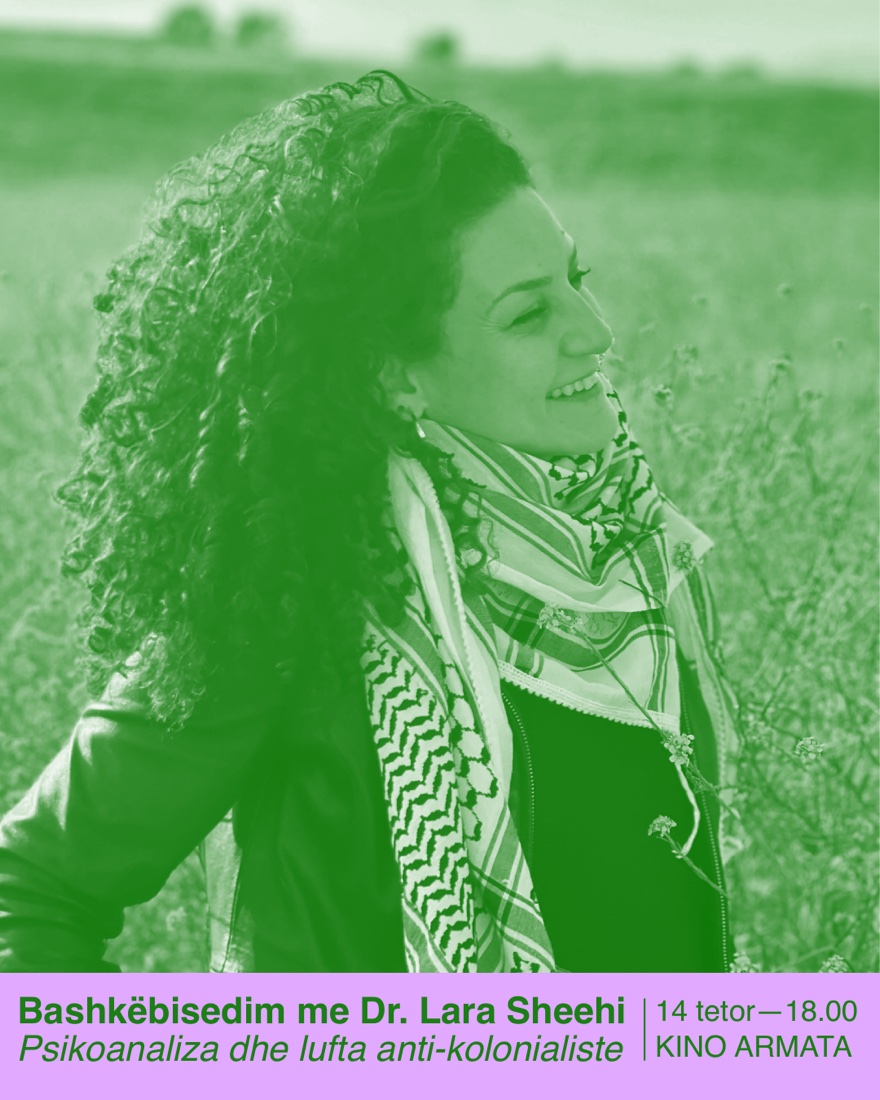 Official artwork for the conversation with Lara Sheehi.
