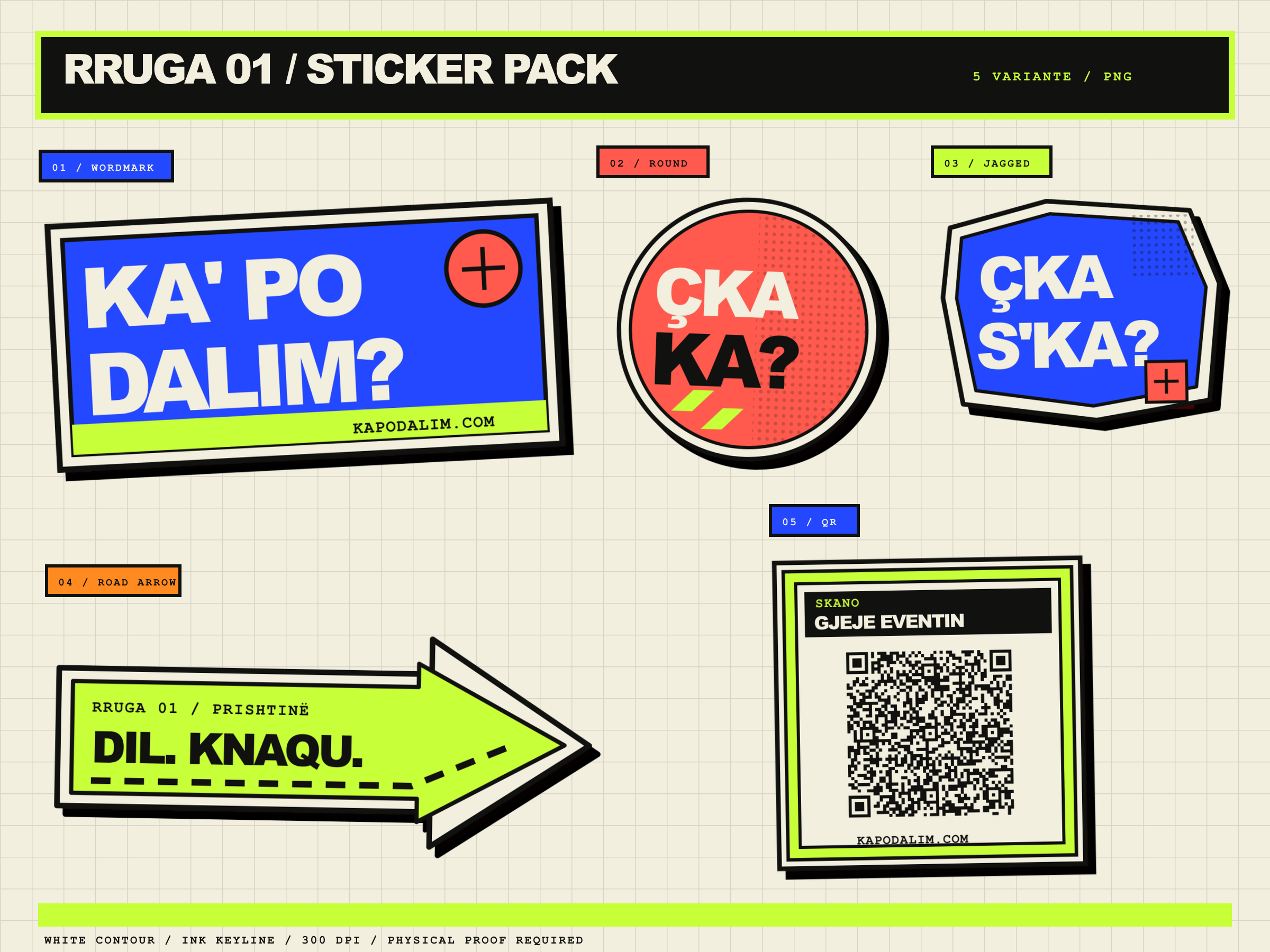 Kapodalim sticker pack design